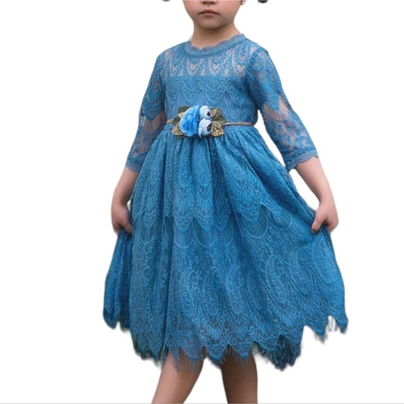 Trish Scully Bella Rafaela Dress Carolina Blue 4
